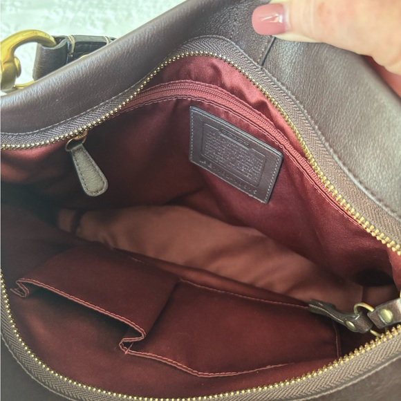 Coach Brown Leather Shoulder Bag - Picture 7 of 8